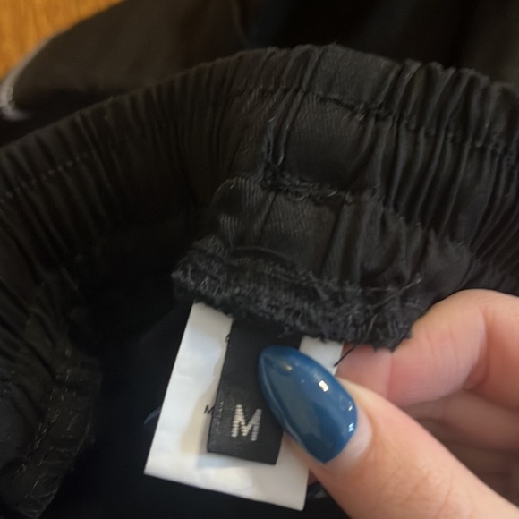 NWT BYLT Basics Woman’s Black Baggy Pants Size M - Picture 5 of 7